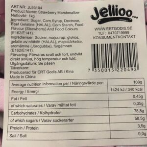 Jellioo Jordbær Marshmallow